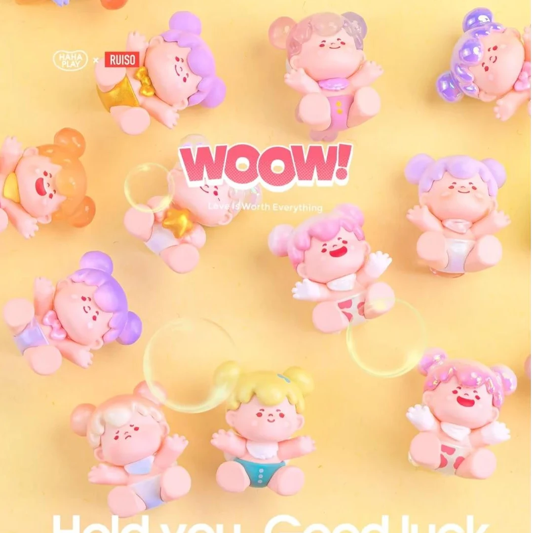 【代拆】正品woow拥抱你的小确幸萌粒盲袋盲盒潮玩摆件可爱玩具手办