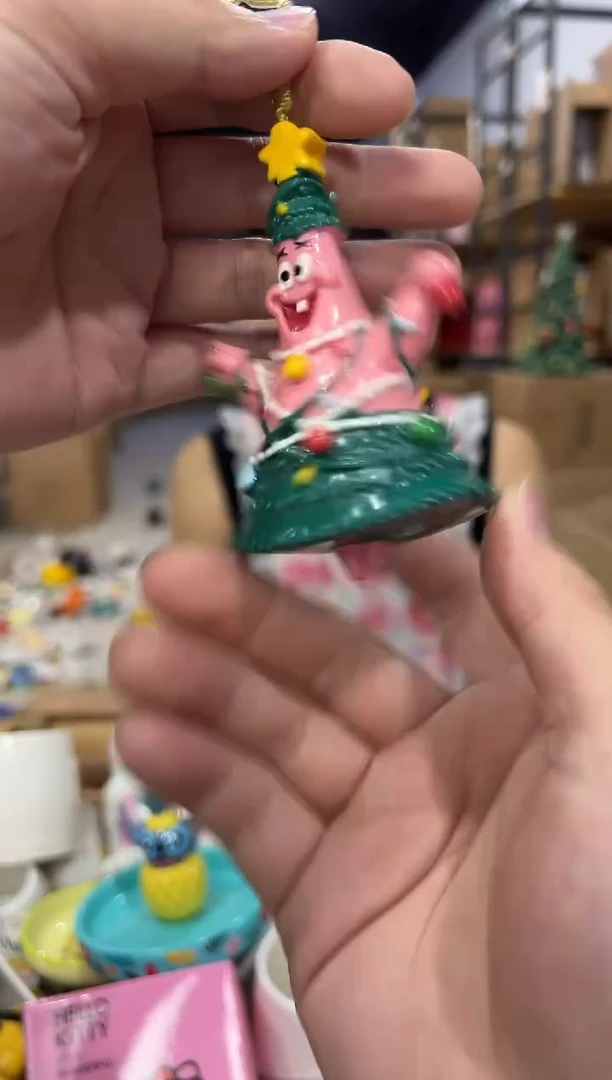 瓷片派大星挂件 树脂