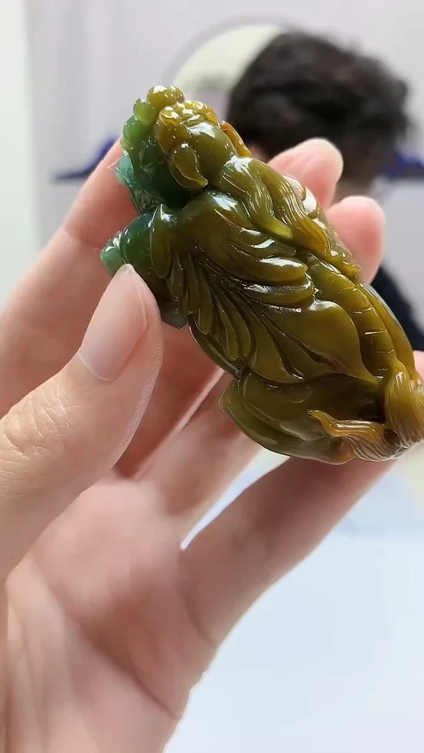 定制翡翠未镶嵌4688zm-毛货赠珠链貔貅178