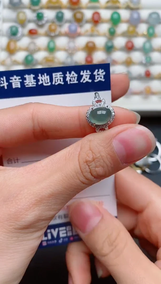 【闪购商品】翡翠戒指银S925镶嵌..........