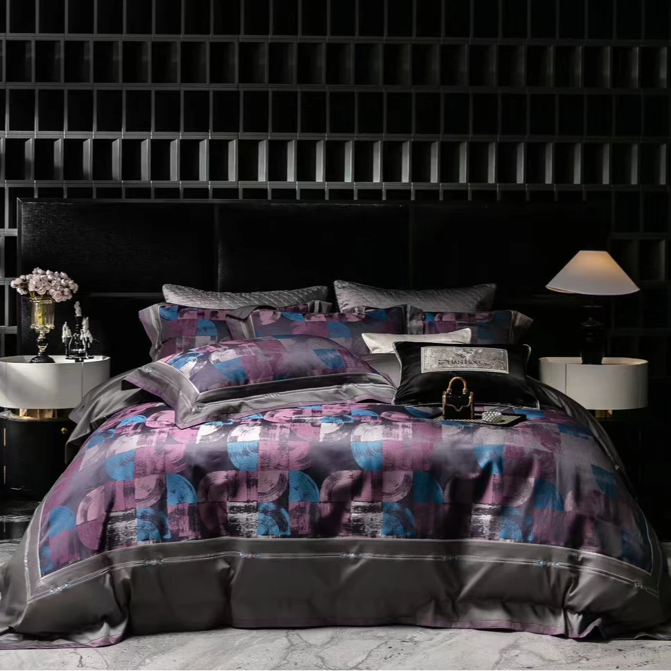 不老的爷爷YIF高奢高支高精密全棉绣花款四件套zb理查德