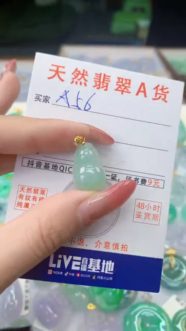 颈饰银S925镶嵌翡翠天然A货翡翠挂件
