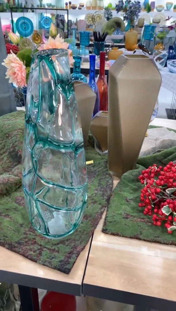 【闪购商品】琉璃慕忆家花瓶微瑕