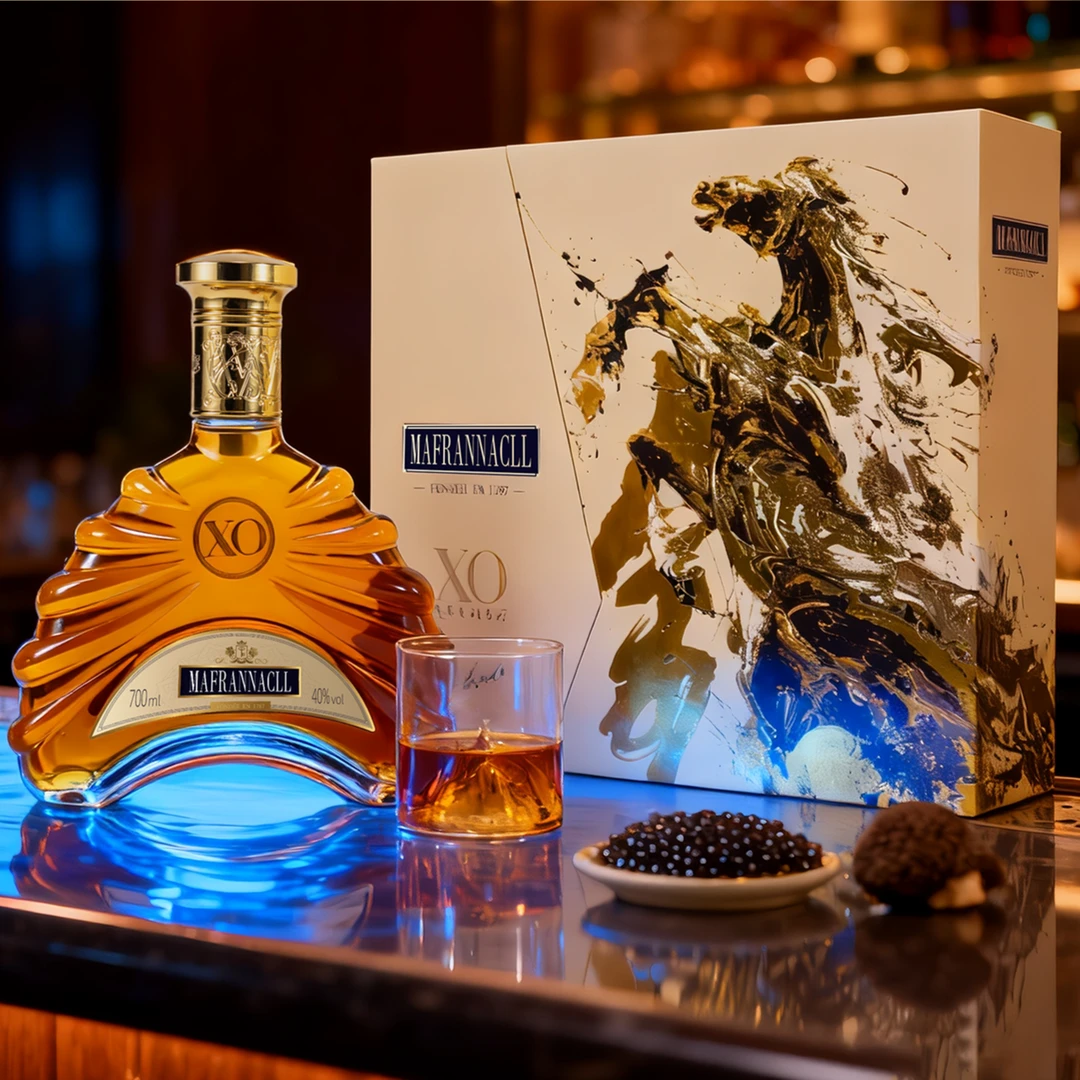 法邑蓝法国进口洋酒法邑蓝马上有钱白兰地XO高档礼盒700ML