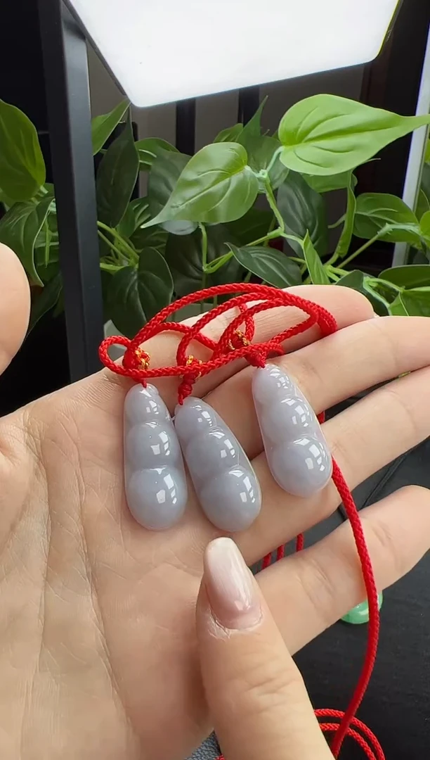 【闪购商品】翡翠颈饰未镶嵌YM1131-4紫豆豆多样性发一