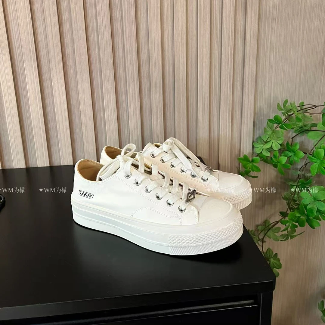 WMeng.【小牛白】欧货百搭厚底牛皮牛筋底小白鞋JS-X-25041994