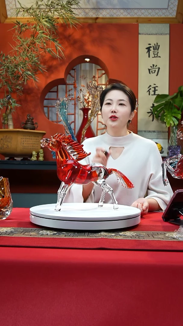 手工艺品琉璃奔马