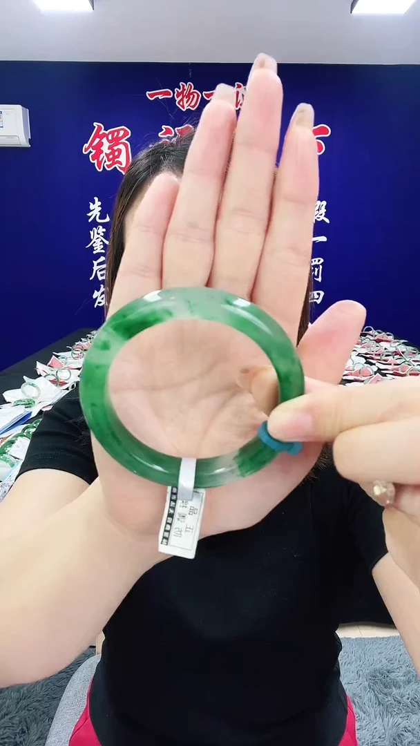 石英质玉（非洲翠）手镯未镶嵌1