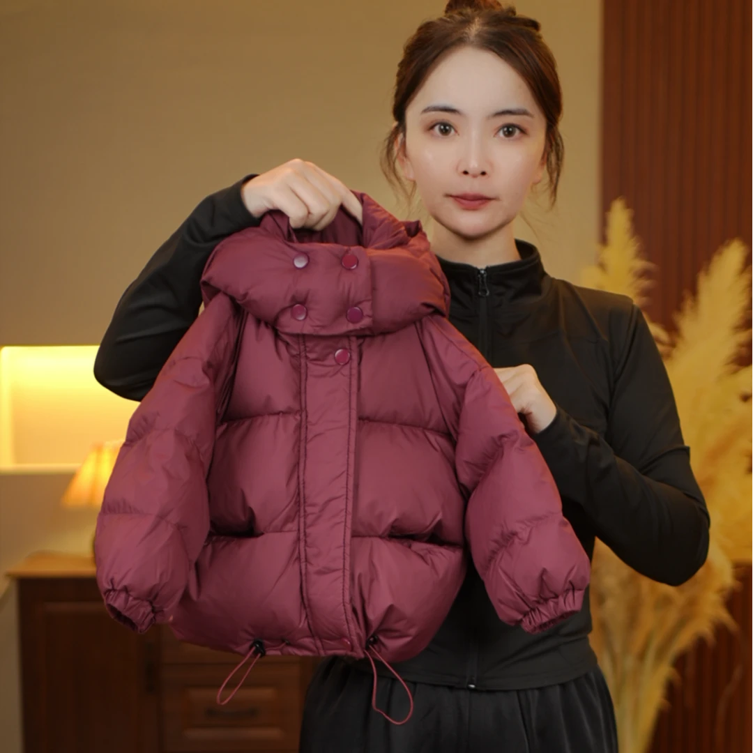 【现货】2024新款儿童加厚保暖冬季连帽冬季90白鸭绒羽绒服23361