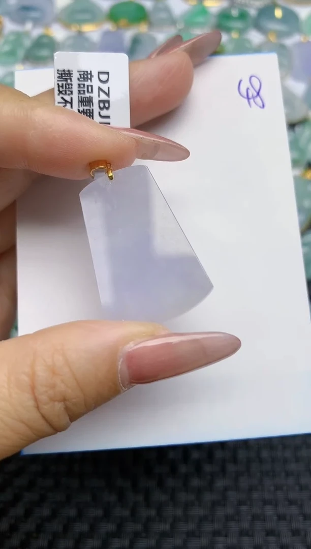 【闪购商品】翡翠颈饰18K金镶嵌天然A货翡翠 48