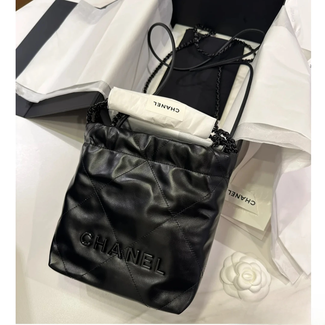 99新 Chanel/香奈儿 【杨贵妃专属】迷你soblack垃圾袋22bag单肩包