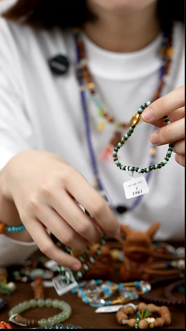 未镶嵌手链翡翠翡翠多宝单圈/绿野/