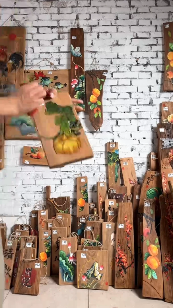 桃核吊坠144号门板画