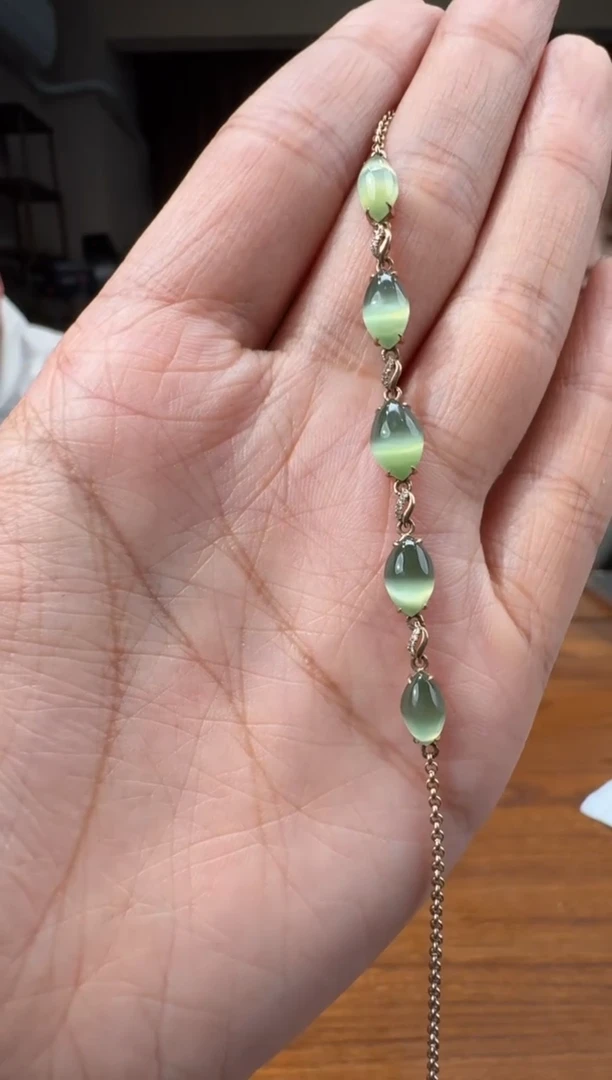 【闪购商品】和田玉5718K金镶嵌1.20李冰