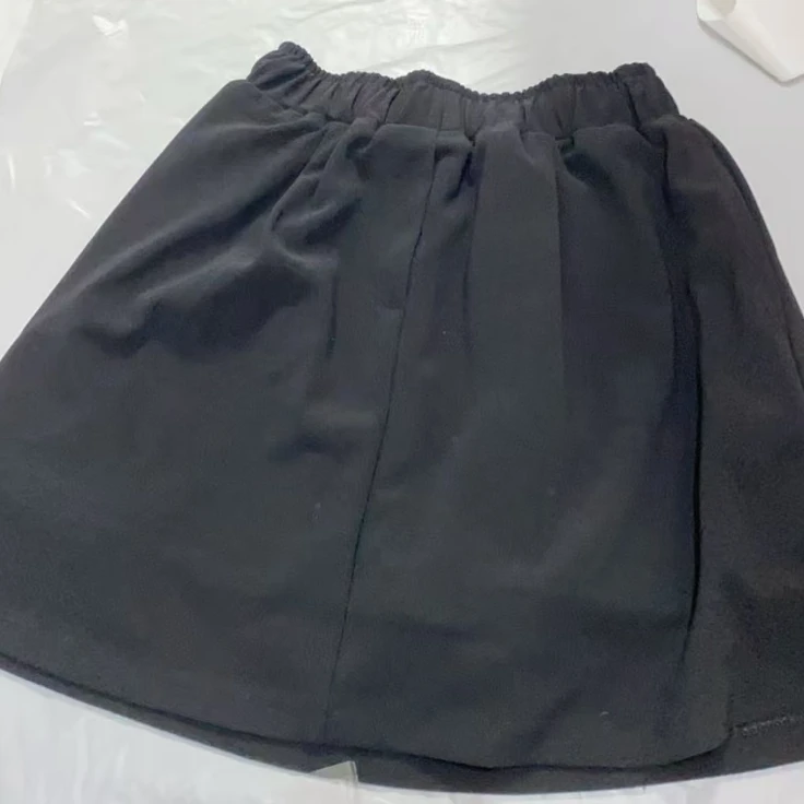 ［小小布］no退换-东大门正品j5u黑色半身裙