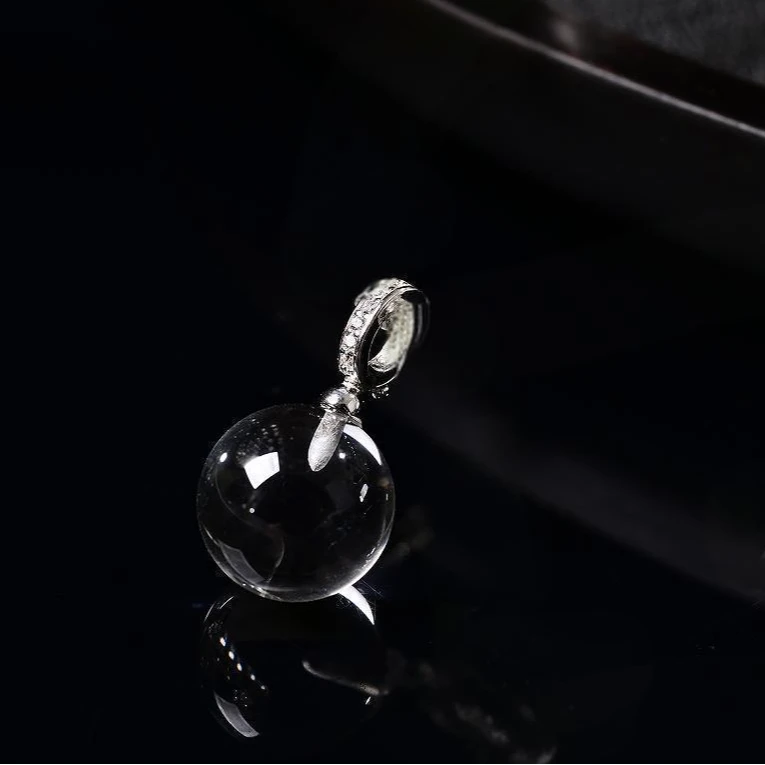九福晶典  白水晶单珠吊坠（多样性发其一） JFTH9681