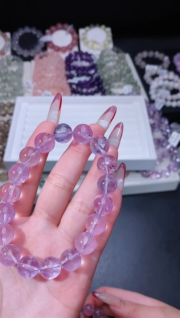 【闪购商品】水晶手链未镶嵌123.11玻利维亚紫水晶 多样性发其一