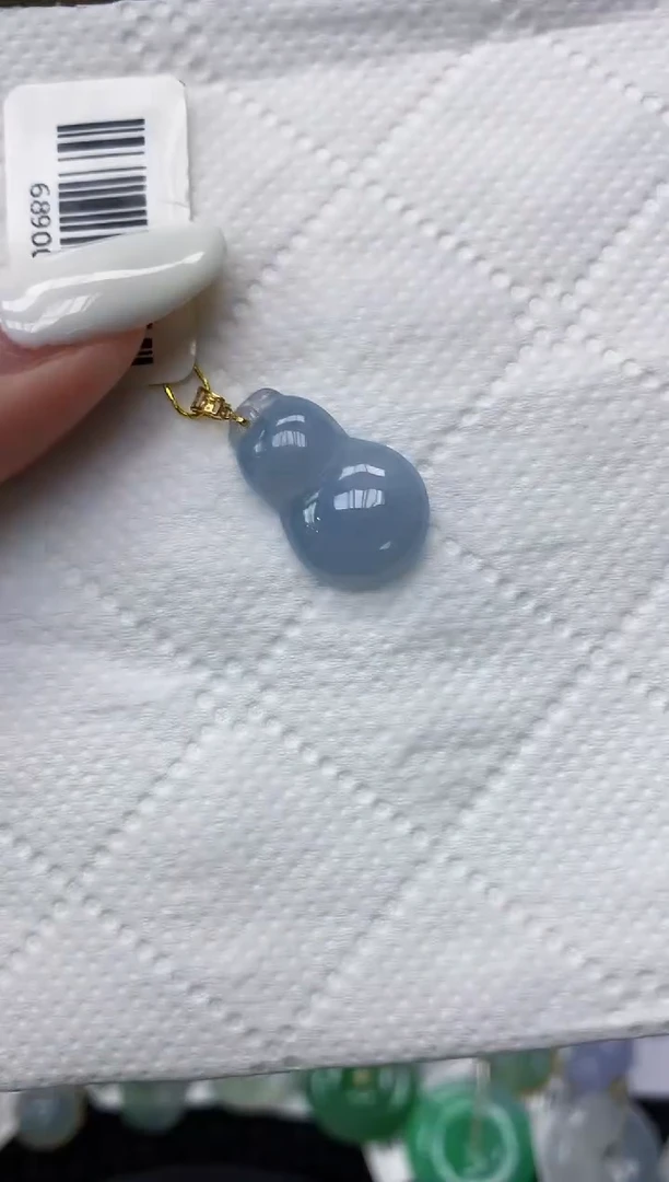 颈饰18K金镶嵌翡翠11111111111