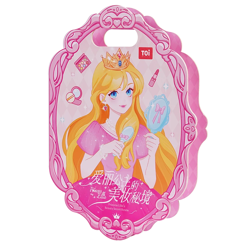 TOI公主化妆书钻石画儿童手工diy材料包换装贴画安静书女孩