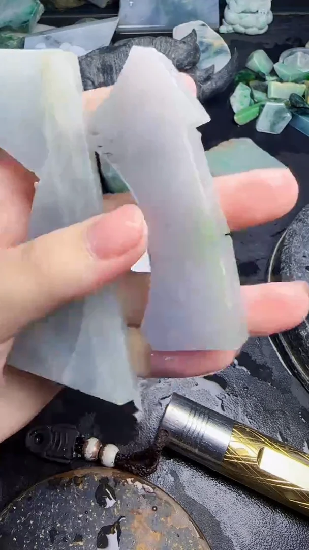 未镶嵌挂件翡翠平*王天然翡翠022