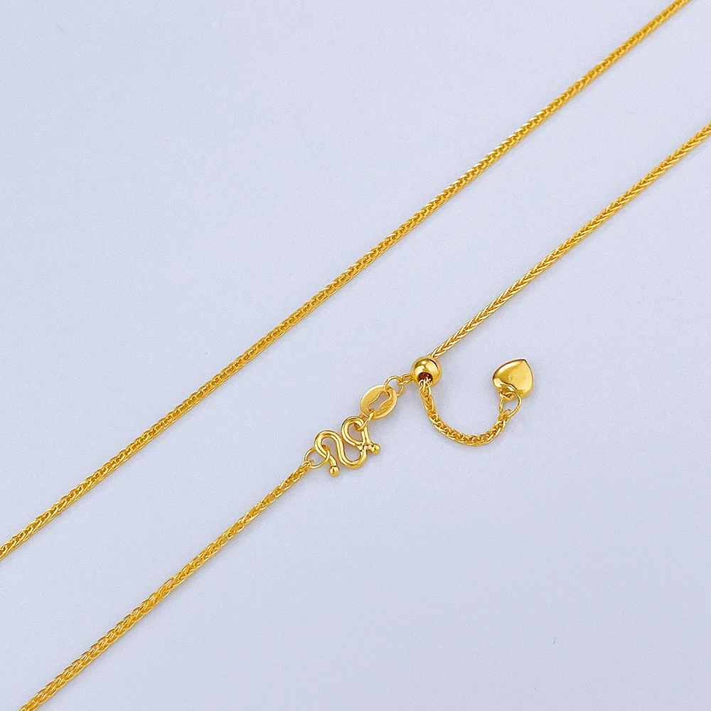 链子足银 【黄色55厘米抽拉款肖邦链】不带吊坠