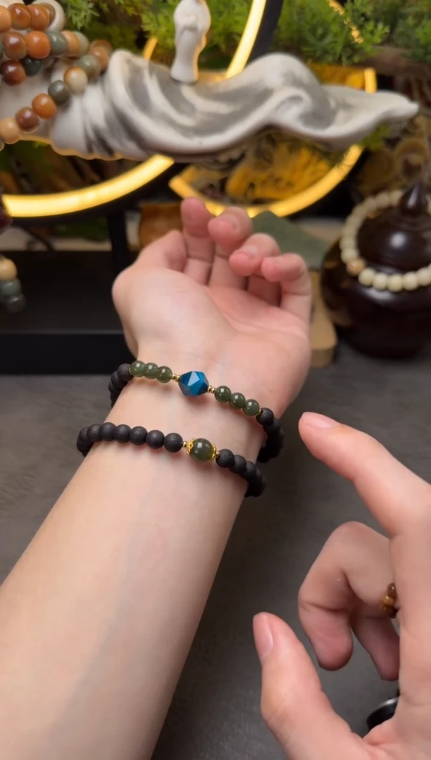 未镶嵌降真香手串降真香双圈和田