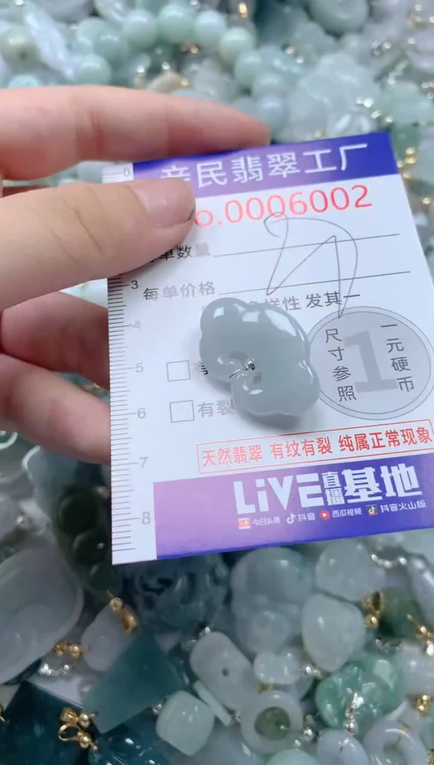 翡翠未镶嵌颈饰6002