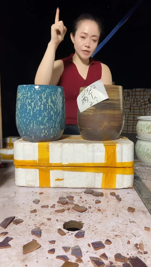 宜兴紫砂粗陶花盆17/22