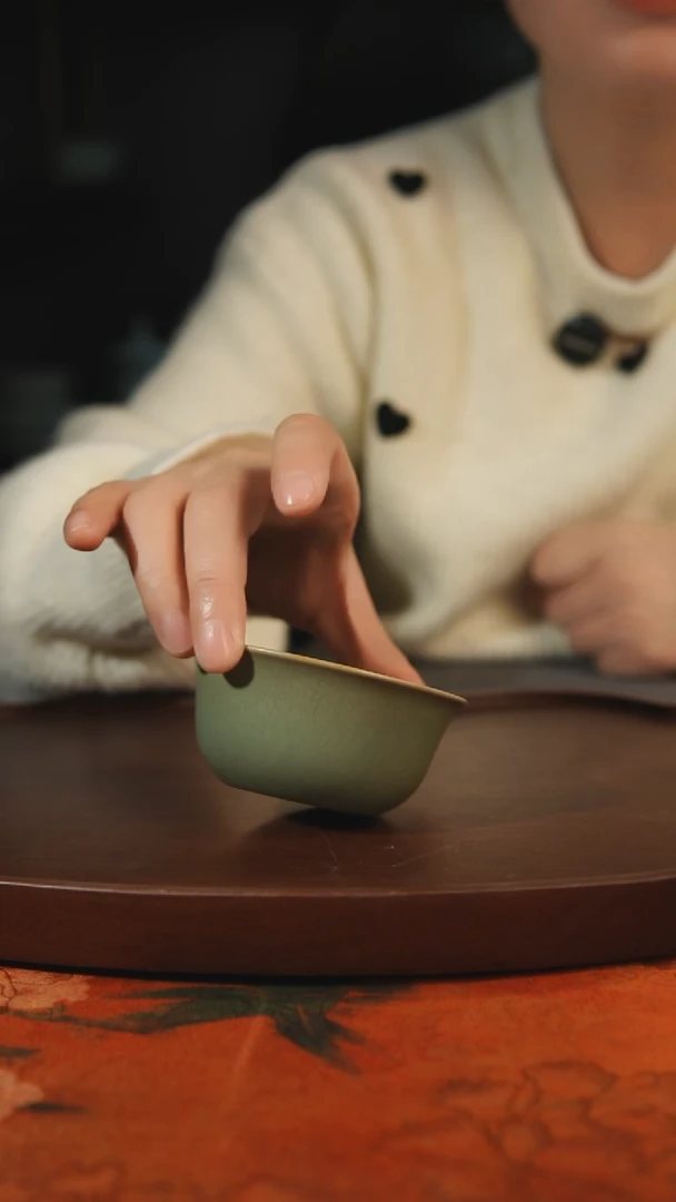 杯子瓷鸡缸 柴烧 汝州原产地原矿仿古老釉
