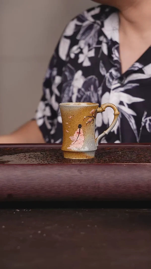 茶壶紫砂柴烧 紫霞仙子 主人杯