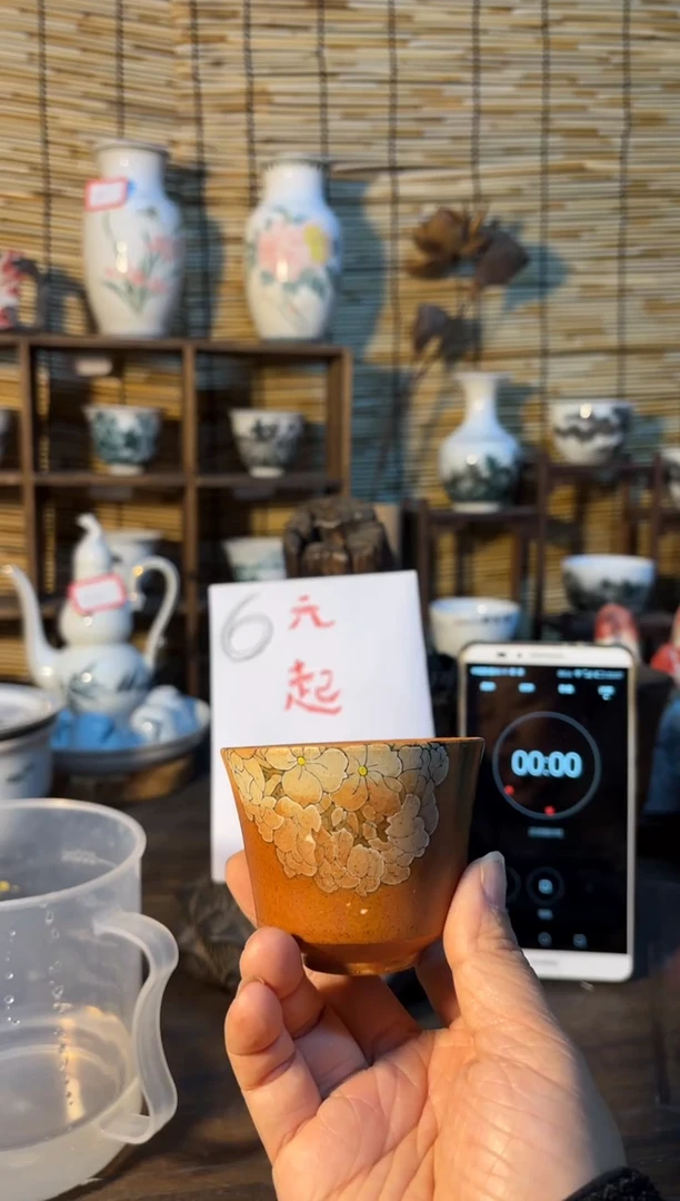 【闪购商品】杯音陶诗墨家原创手绘瓷器