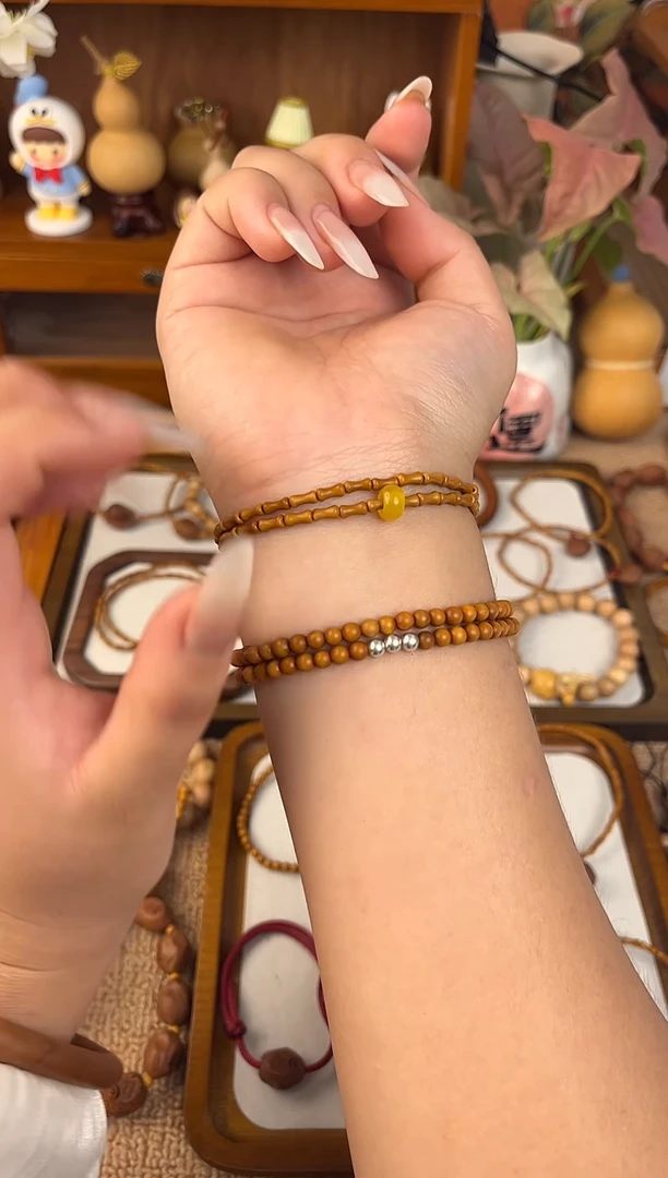 手串/手链核桃双圈桃核竹节素款加跑环一物一拍