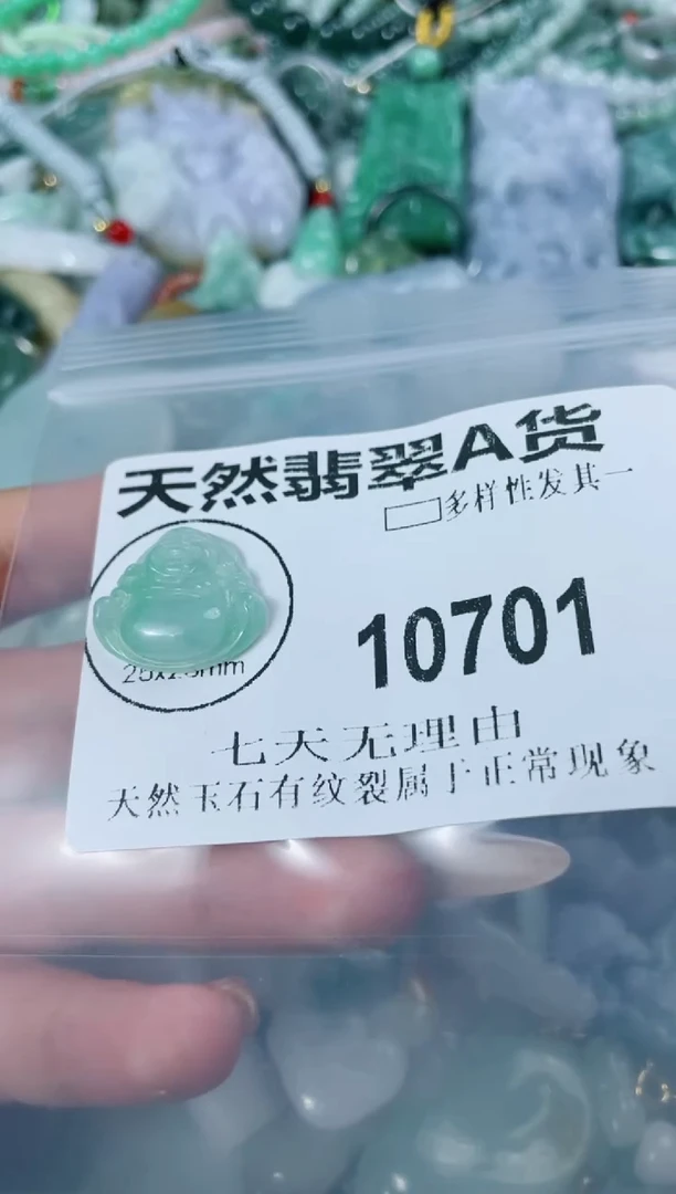 翡翠未镶嵌颈饰10701
