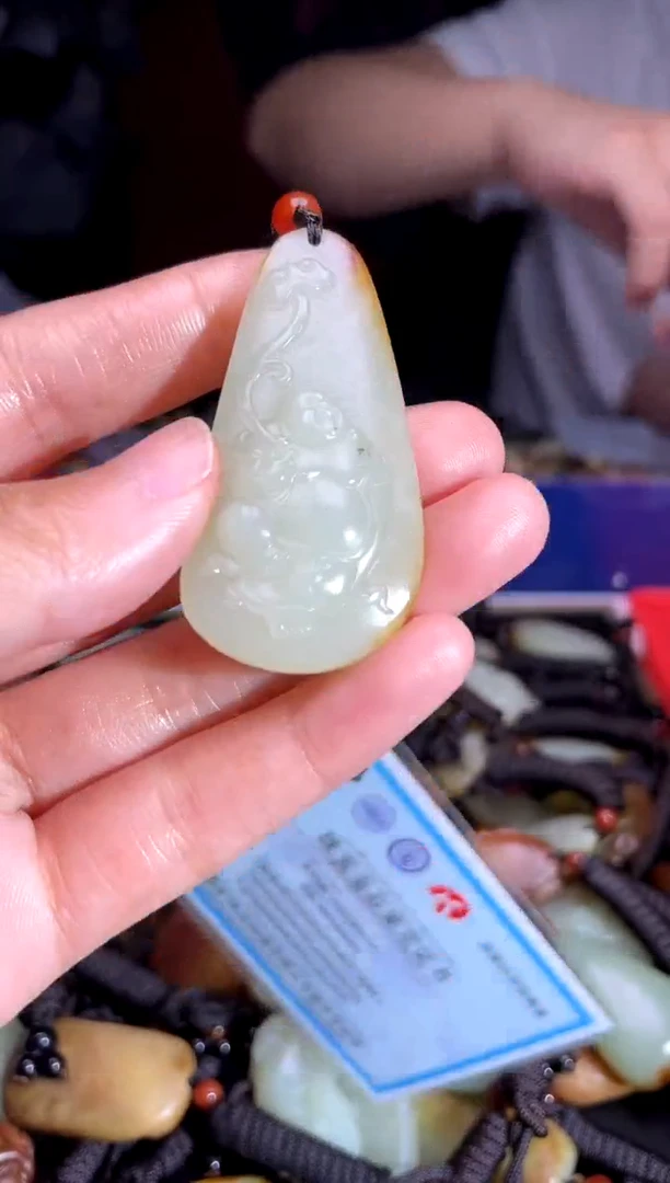 和田玉未镶嵌挂件1
