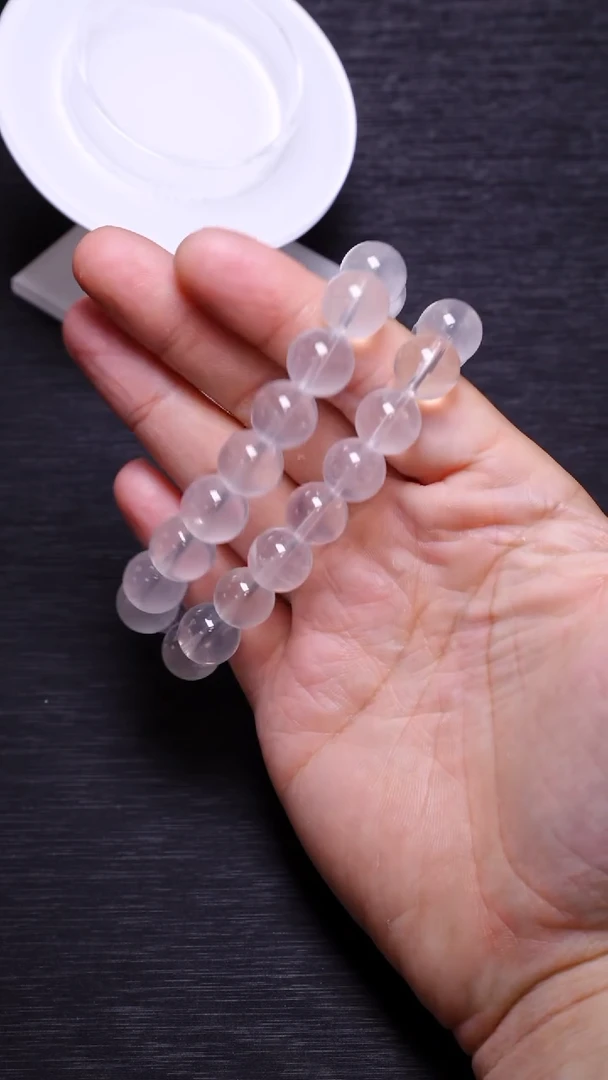 【闪购商品】水晶单圈未镶嵌Q029奶白晶单圈10mm