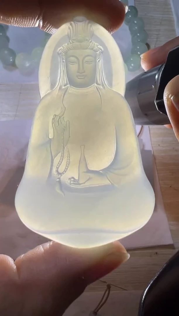 未镶嵌定制翡翠观音