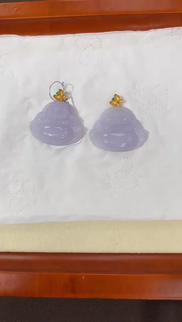 【闪购商品】翡翠颈饰18K金镶嵌天然缅甸a货翡翠(多样性发其一)