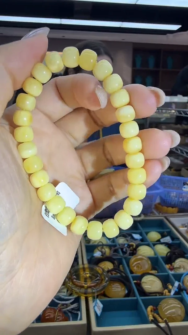 手链琥珀未镶嵌228秒拍号 假一罚三 8mm