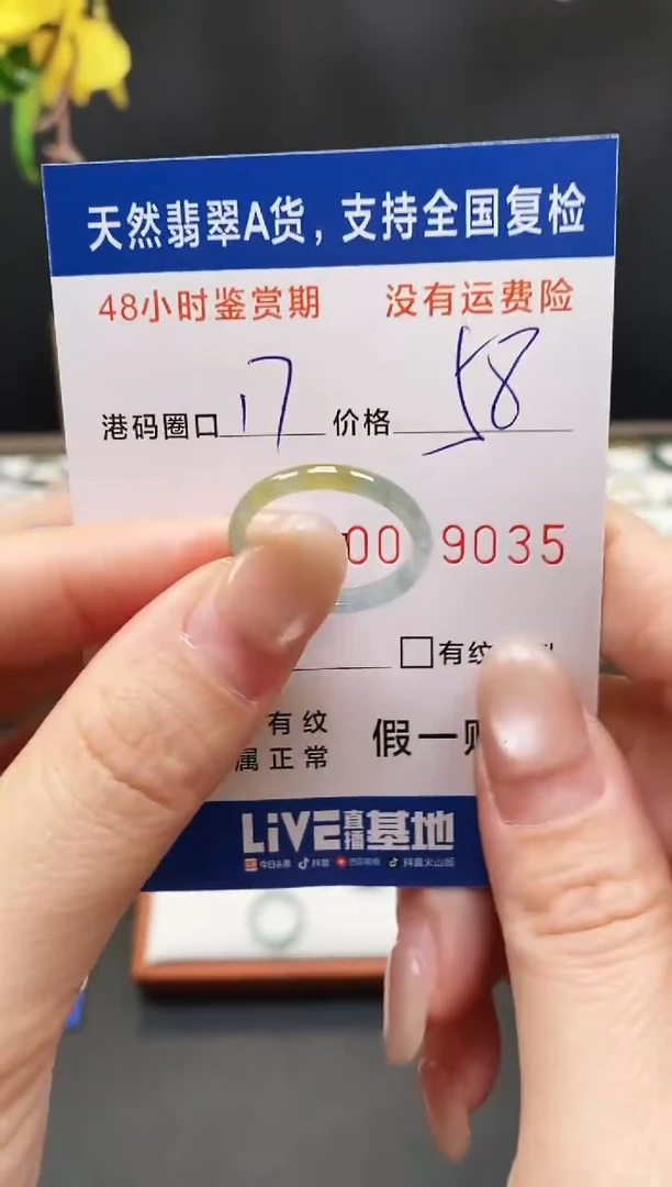 未镶嵌戒指翡翠9035