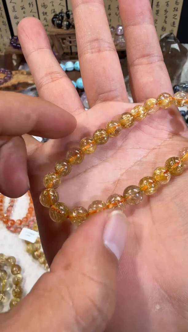 未镶嵌手链水晶SJ-1013金发晶