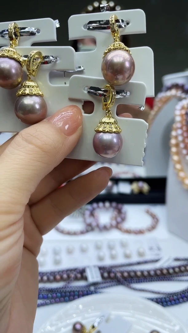 未镶嵌吊坠淡水珍珠紫色系吊坠