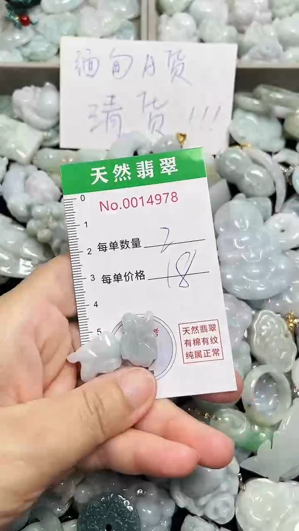 翡翠未镶嵌吊坠(不含链)4978