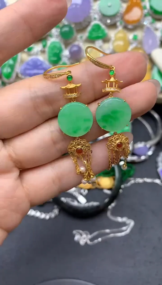 【闪购商品】翡翠颈饰18K金镶嵌429-中国好珍宝