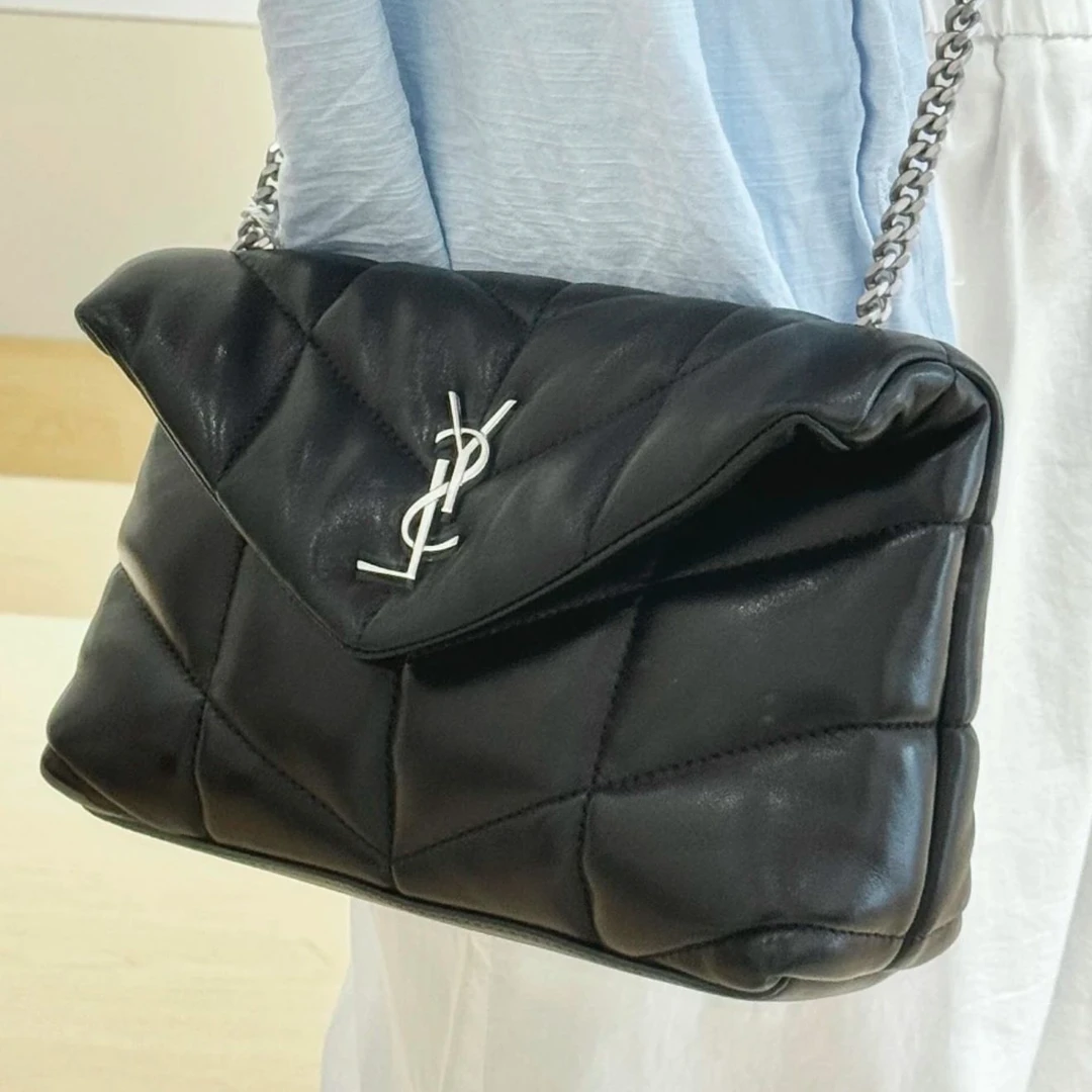 99新 YSL/圣罗兰 黑银云朵小号/精选