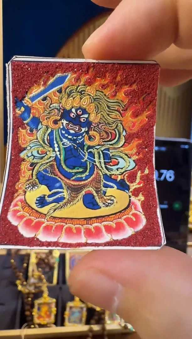 吊坠手绘唐卡666