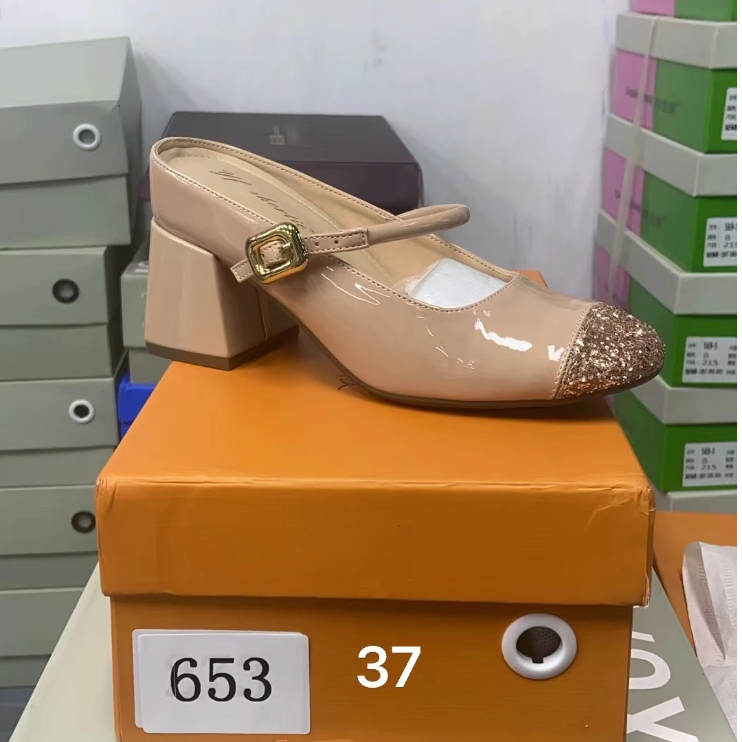 【清仓】2025小个子厚底平增高百搭女鞋653