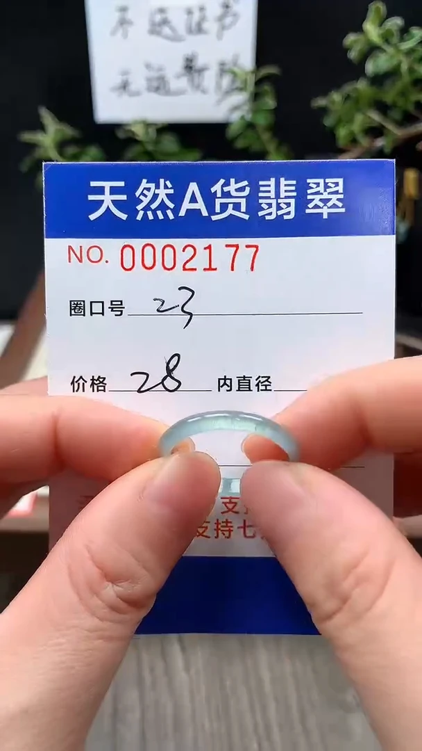 未镶嵌戒指翡翠23#
