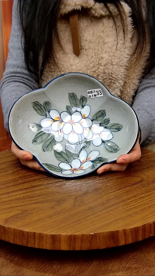 杯子陶景德镇手工手绘釉下彩陶瓷 ，微瑕