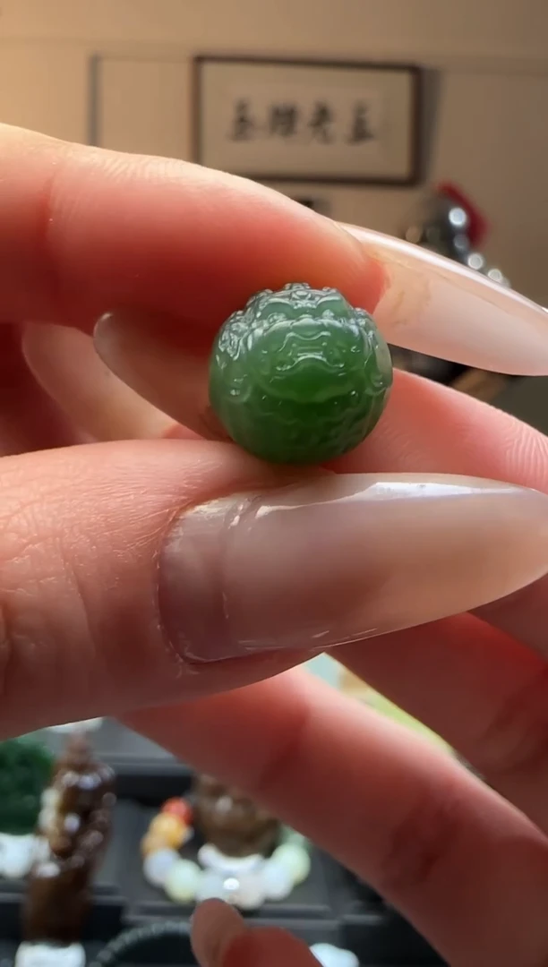 【闪购商品】和田玉黑天未镶嵌单珠