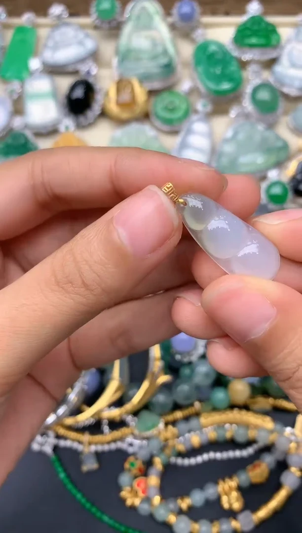 【闪购商品】翡翠颈饰18K金镶嵌47-中国好珍宝